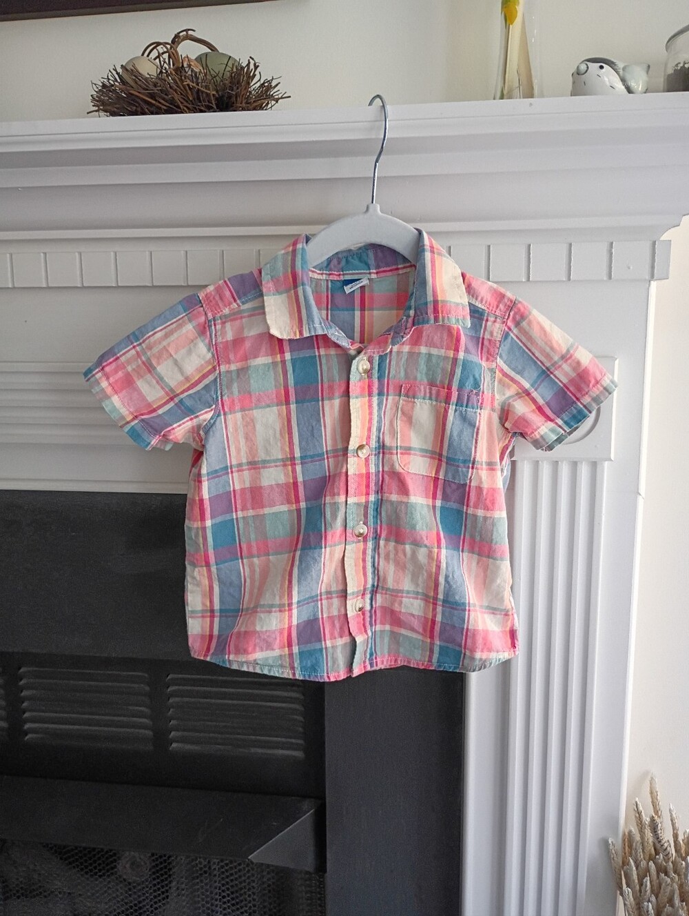 Old Navy 2t Plaid Button Up